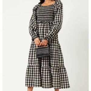 Hayden Plaid Maxi Dress